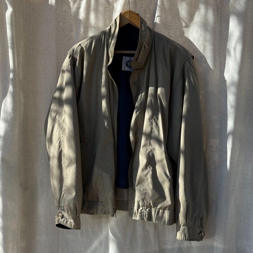 Harbour Club Taupe Windbreaker Jacket (Unisex L)